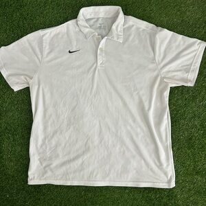 Nike Dri-Fit Short Sleeve Men's Polo Shirt White, Golf, XXL